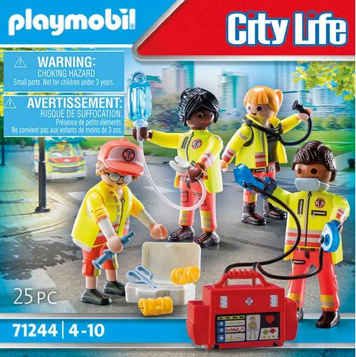 Playmobil Set de 4 Figuras Equipo de Rescate