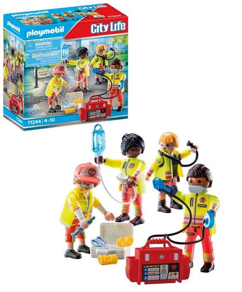 Playmobil Set de 4 Figuras Equipo de Rescate