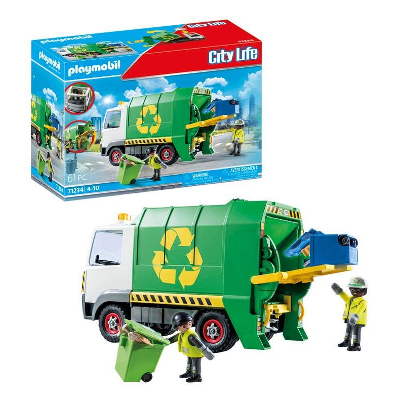 Playmobil-City-Life-Camion-de-Reciclaje-71234