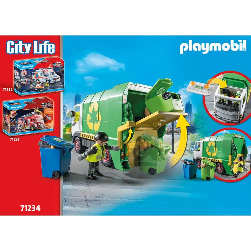 Playmobil-City-Life-Camion-de-Reciclaje-71234