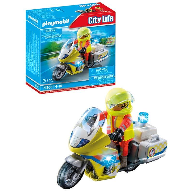 Playmobil-Rescue-Moto-de-Emergencias-con-luz-71205