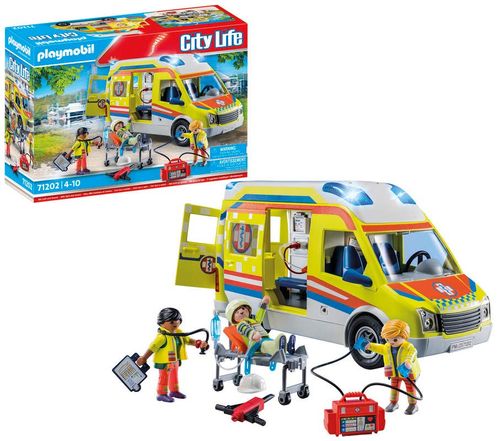 Playmobil Rescue Vehículo Ambulancia con luz y sonido