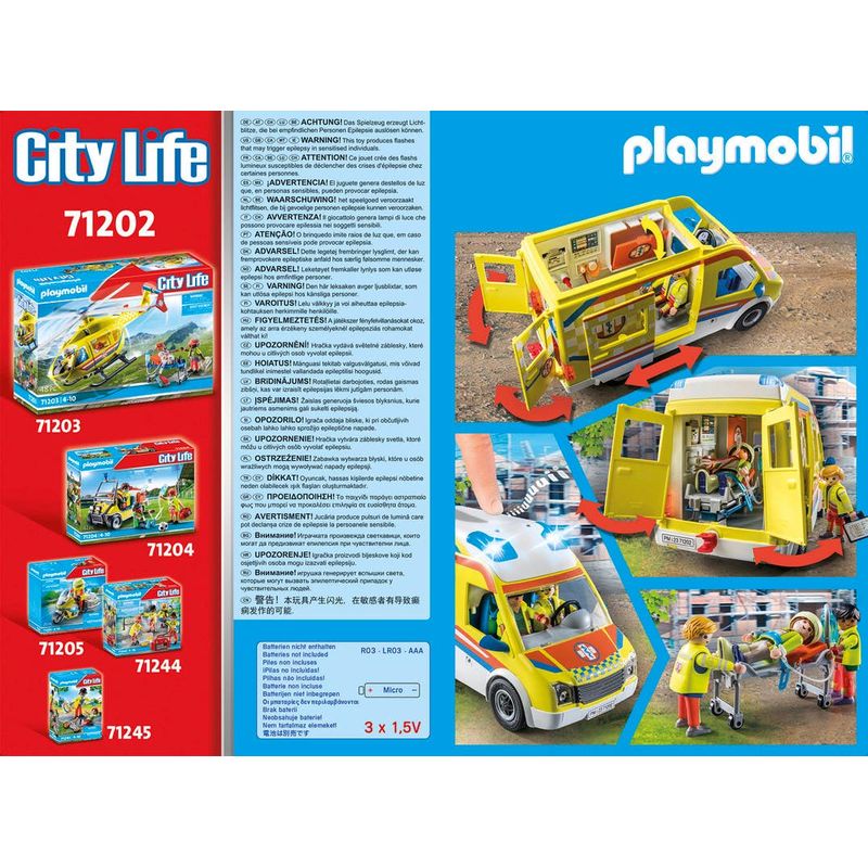 Playmobil-Rescue-Ambulancia-con-luz-y-sonido-71202