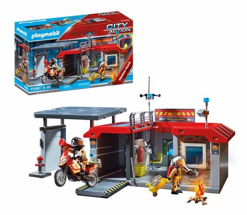Playmobil Set de Juego City Action Parque de Bomberos