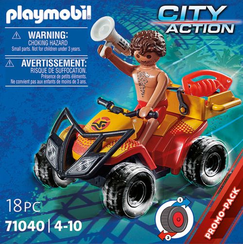 Playmobil Vehículo de Acción Cuatrimoto Salva Vidas