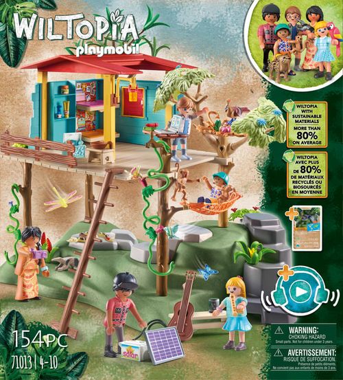 Playmobil Wiltopia Set de Juego Casa del Árbol Familiar