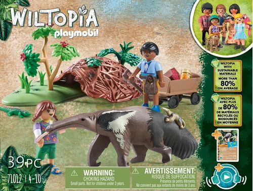 Playmobil Wiltopia Set de Juego Cuidado del Oso Hormiguero