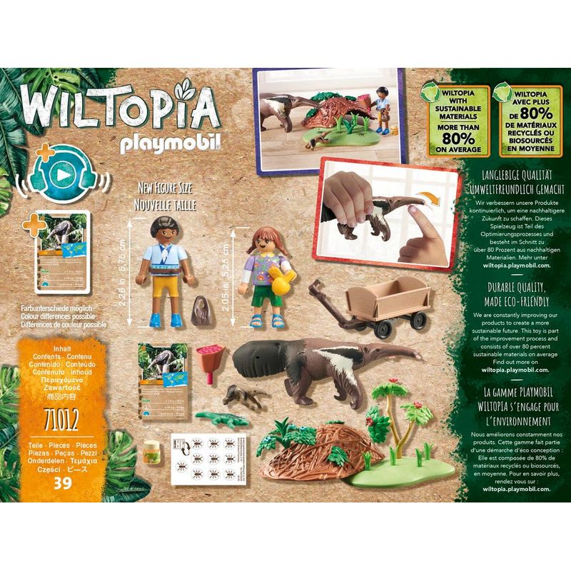 Playmobil-Wiltopia-Cuidado-del-Oso-Hormiguero-71012