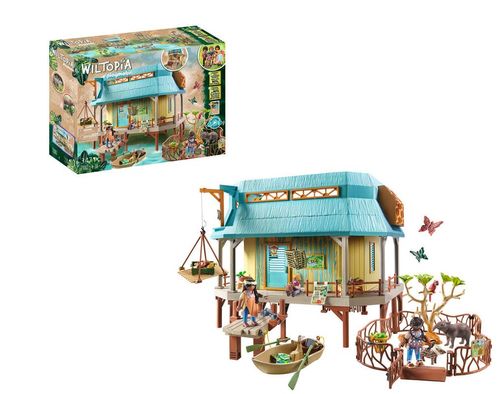 Playmobil Wiltopia Set de Juego Centro de Cuidados de Animales