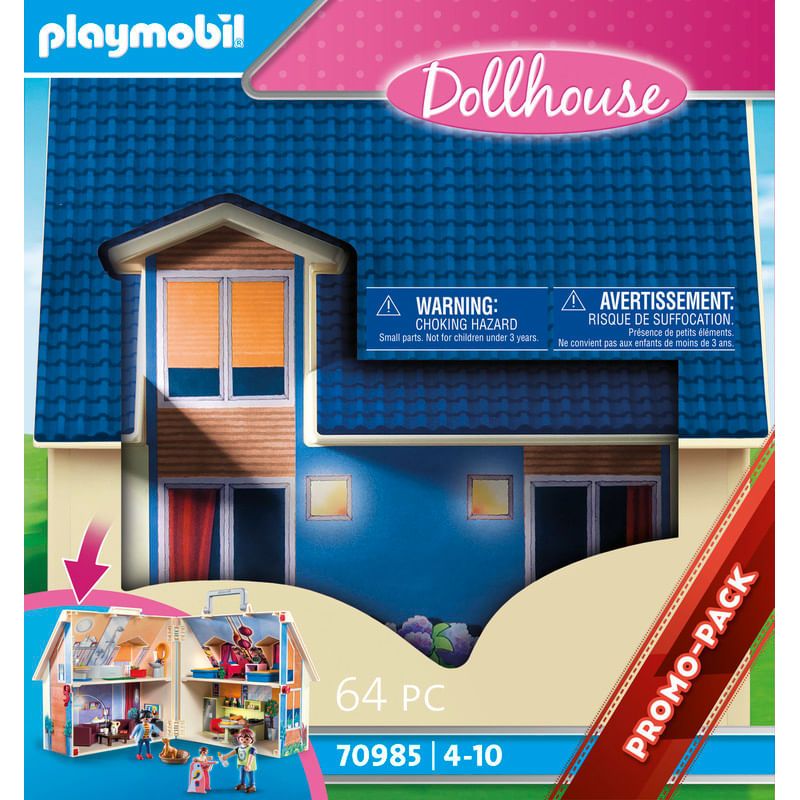 Playmobil-City-Life-Set-de-Juegos-Casa-de-Muñecas-Maletin