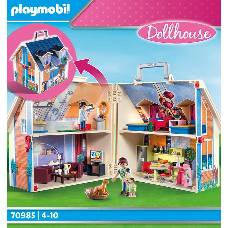 Playmobil-City-Life-Casa-de-Muñecas-Maletin-70985