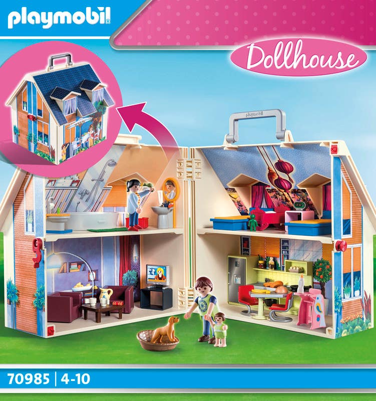Playmobil City Life Set de Juegos Casa de Muñecas Maletín Juguetron