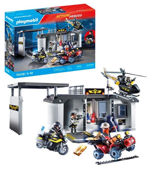 Playmobil Set de Juego Comisaría Fuerzas Especiales