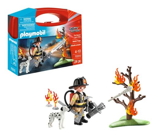 Playmobil Maletín Bombero con Perro