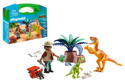 Playmobil Maletín de Dinosaurios y Explorador