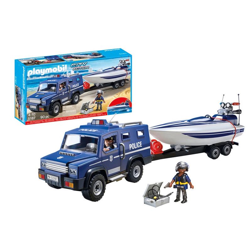 Playmobil-Rescue-Coche-Policia-con-Lancha-5187