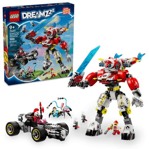 LEGO DREAMZzz Mech Tigre de Cooper y Auto Rugiente de Zero 71497