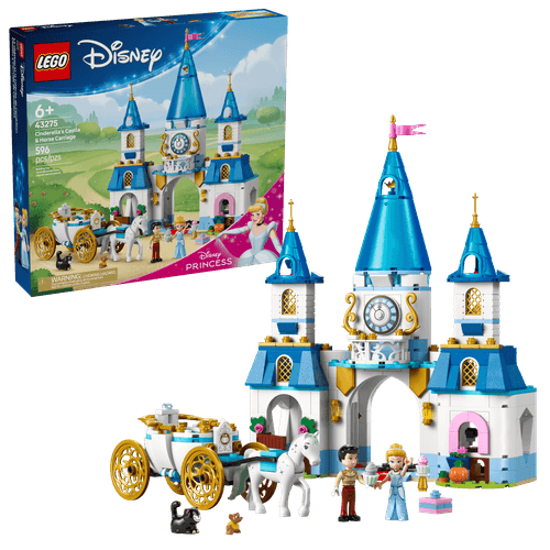 LEGO Disney Princess Castillo y Carruaje de Cenicienta 43275