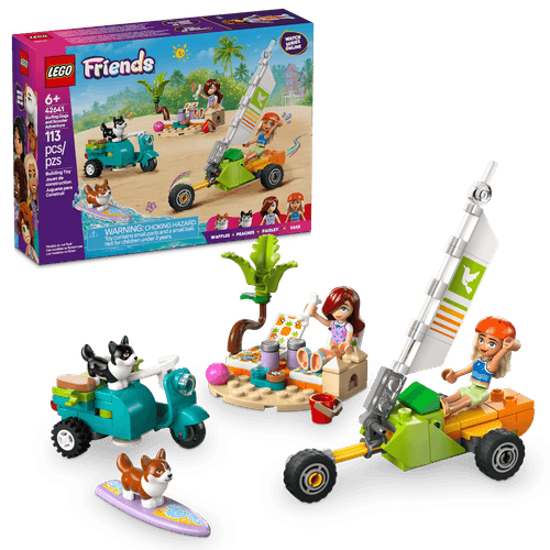 LEGO Friends Mascotas Surfistas y Aventura sobre Ruedas 42641
