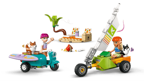 LEGO Friends Mascotas Surfistas y Aventura sobre Ruedas 42641