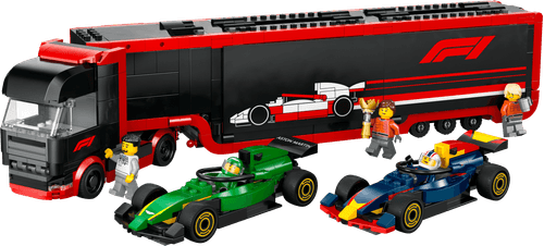 LEGO City Camión de F1® con Autos de F1® RB20 y AMR24 60445