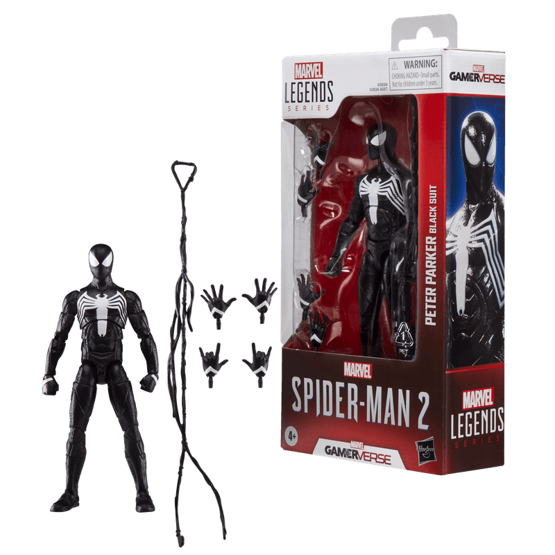 PREVENTA--Hasbro-Marvel-Legends-Series-Spiderman-2-Peter-Parker-Black-Suit--G0834