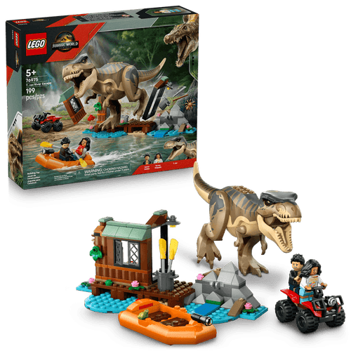LEGO Jurassic World Escape por el Río y T. rex a la Caza 76975