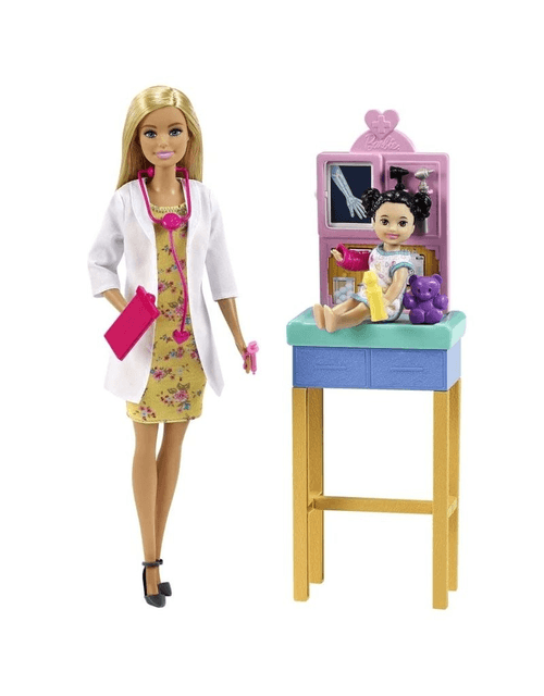 Barbie Profesiones Pediatra con Paciente Bebé