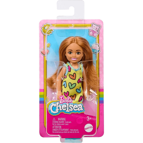 Barbie Club Chelsea Muñeca de playa, Con Vestido Corazones