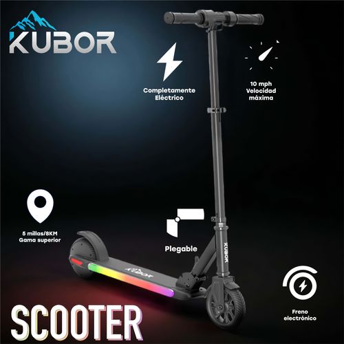 KUBOR Scooter Electrico Infantil FS08BLK Negro