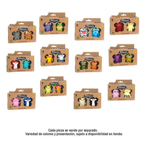 Fuggler Collectible  2 pack Monster Yellow  & Squirrel Grey FUG01000