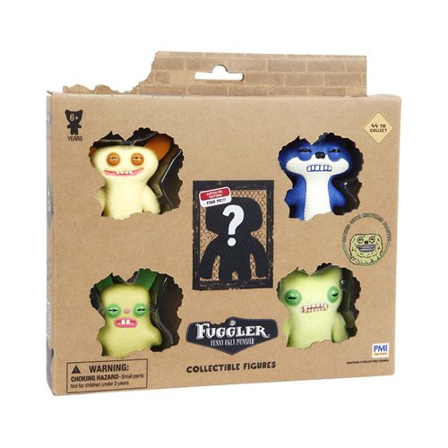 Fuggler collectible 5 pack Grin Yellow, Rabbit Green, Fox Blue, Munch Green  & Surprise Fuggler FUG03000