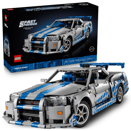 LEGO Technic Auto Nissan Skyline GT-R (R34) de Más Rápido, Más Furioso 42210