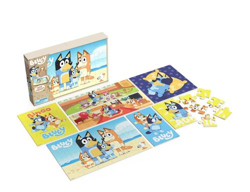 Kids Puzzles Bluey 7Pk Wood 6061660