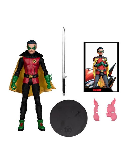 Mcfarlane Dc Direct  Figure With Comic Robin Damian 6075231