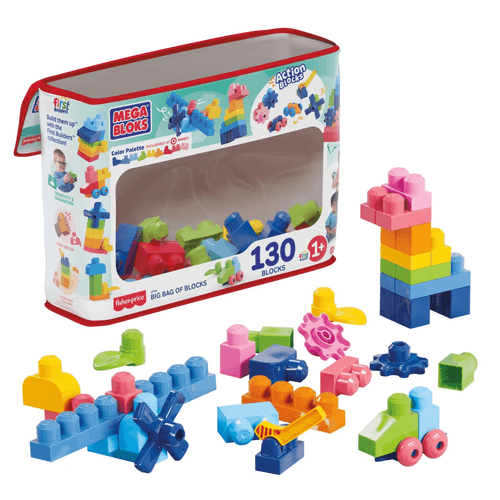 Mega Bloks Juguete de Construcción Bolsa Clásica 130 Bloques JFF50
