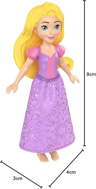 Disney Princesa Muñeca Mini Rapunzel 9cm para niñas HPL55