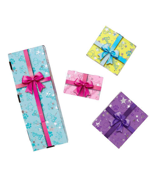 Barbie Party Unboxed Muñeca Fiesta Mascotas Vestido Morado JFG68-