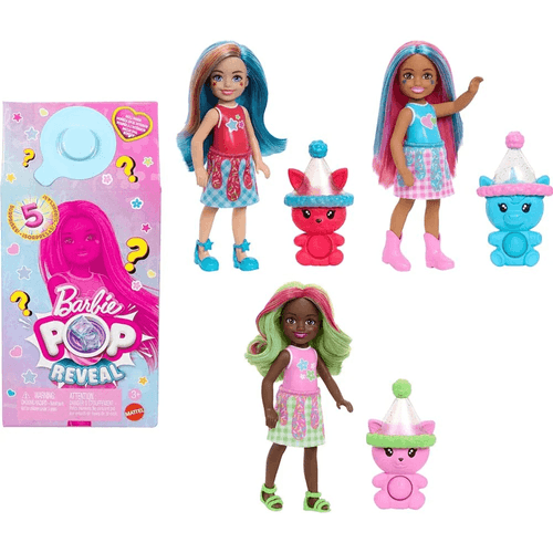 Barbie Pop Reveal Muñeca Batidos Chelsea Sorpresa JDM08