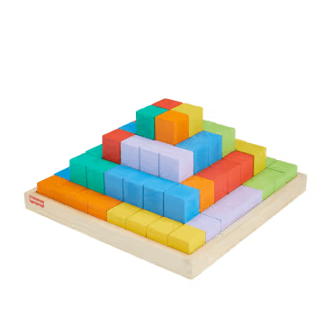 Fisher-Price Juguete Pirámide de Bloques de Madera  HXT79