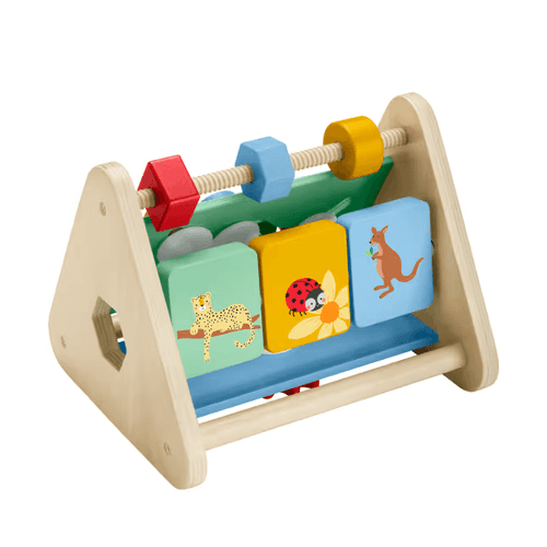Fisher-Price Juguete Triángulo de Actividades de Madera HYG48