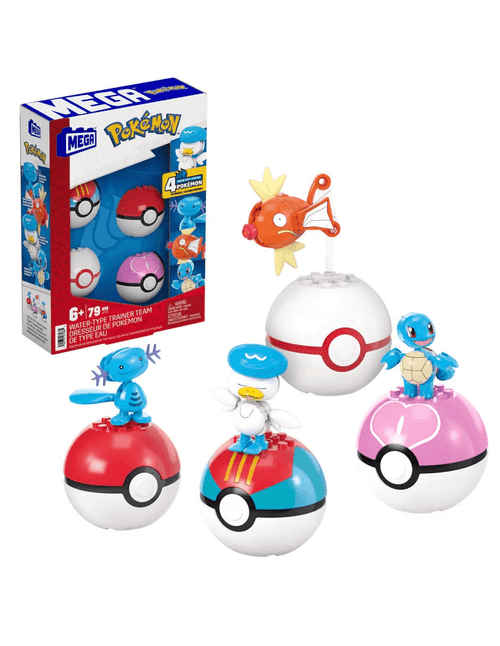 MEGA Pokémon Pokébolas Equipo Entrenador de Tipo Agua JCT42
