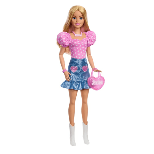 Barbie Large Dolls Muñeca 71cm Falda de Mezclilla Sorpresa HYT84