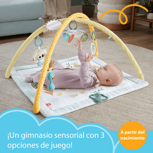 Fisher-Price Baby Gimnasio para Bebés Primeros Sentidos HRB15