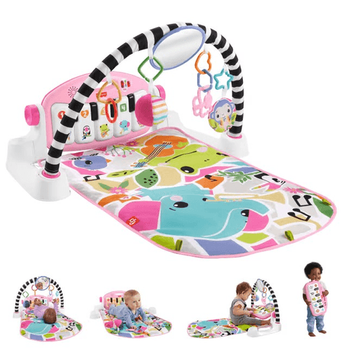 Fisher-Price Gimnasio para Bebés Piano Pataditas Rosa HWY60