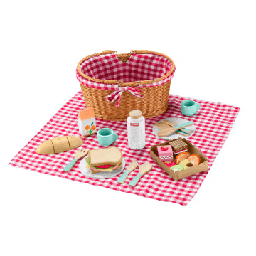 Fisher-Price Juguete para Bebés Canasta de Picnic de Madera  HXT81