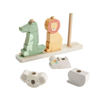 Fisher-Price Juguete Animalitos Apilables de Madera  HXV04