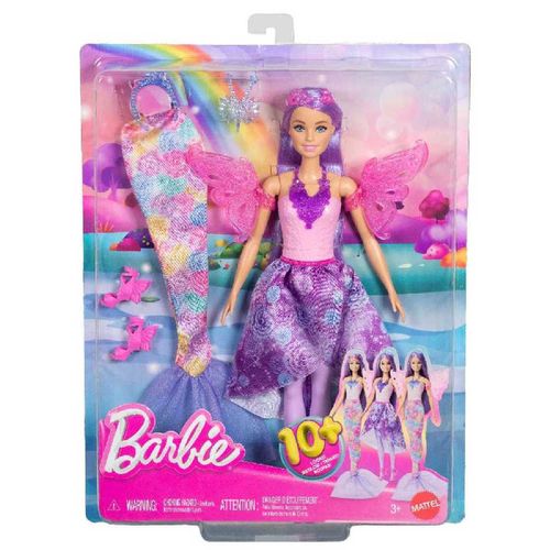 Barbie Muñeca Looks de Hada y Sirena  JCP74