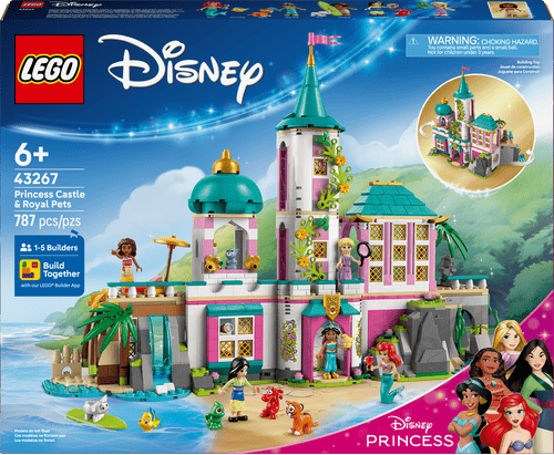 LEGO Disney Princess Castillo de las Princesas y Mascotas Reales 43267