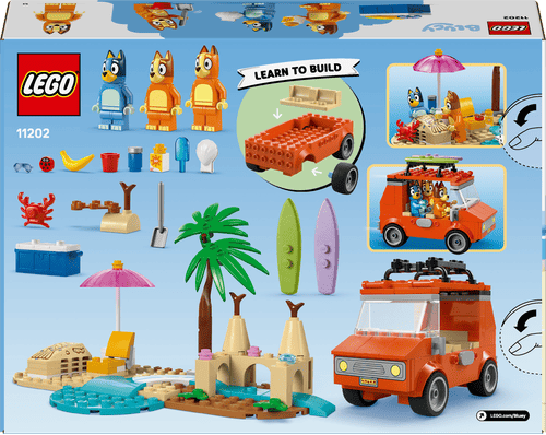LEGO Bluey Excursión Familiar a la Playa de Bluey 11202